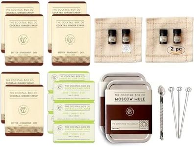 Moscow Mule Cocktail Kit - The Cocktail Box Co. Premium Cocktail Kits - Make Hand Crafted Cocktails. Great gift for any cocktail lover and makes The perfect travel companion! (2 Kits)