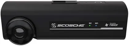 Scosche NEXC2128-XCES0 Full HD Two-Way Smart Dash Cam Powered by Nexar with Suction Cup and 128GB Memory