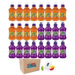 Fruit Shoot Variety Pack - 24 x 200ml - 12 Orange & 12 Blackcurrant - Free From Added Sugar - Naturally Occurring Sugar From Juice - Low Calorie - Healthy Refreshment Boxed Treatz