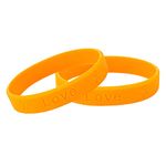 Orange Ribbon Awareness Wholesale Pack Silicone Bracelet - Orange Ribbon Bracelets for Leukemia Awareness, Kidney Cancer, Multiple Sclerosis, Skin Cancer, Gun Violence Awareness – Perfect for Support