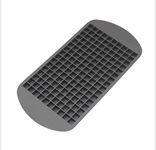 Diversity Land 160 Small Ice Tray Frozen Cubes Trays Silicone Mold Kitchen Tool Hot Ice Cube (Black)