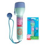 LED Big Torch Flash Light, Torch for Bright Night, Xmas Gift for Kids, Boys and Girls Size-16cm (Peppa-Pig Big Torch)