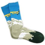 Bush Pilot Socks, Aviation-Themed Premium Crew Socks 1-Pair