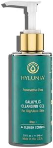 Hylunia Salicylic Facial Cleansing Gel - 5.1 fl oz - Hyaluronic Acid Serum - Acne Prevention for oily Skin