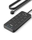 Anker Power Strip with 2100J Surge Protector, Outlet Extender, 20W, 12 AC