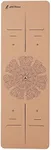 AW Fitness Premium Cork Yoga Mat | Extra Thick, Long | Natural Cork & Non-Toxic Rubber | Best for Yoga, Pilates, Exercise | Mandala Meditation Design with Markers (72-Inch x 24-Inch x 5mm Thick)
