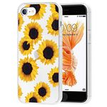 Vavies Case for iPhone 6S Case,iPhone 6 Phone Case for Girls Women, Slim Shockproof Clear Pattern Soft Flexible TPU Back Phone Protective Cover Cases for iPhone 6S/iPhone 6 4.7 inch (Sunflower)