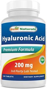 Best Naturals Hyaluronic Acid 200 mg 120 Tablets (Non-GMO, Gluten Free) - Promotes Youthful Healthy Skin & Healthy Joint Function (120 Count (Pack of 1))