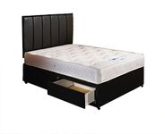 Ortho Divan Bed with Mattress Headboard and 2 Drawers Included - Double (4'6)