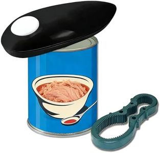 Jeyzuroa Handheld Electric Can Opener, Can Opener Electric Automatic for Different Can Sizes and Shapes with No Sharp Edges, Ideal Kitchen Gadget for Seniors, Chefs