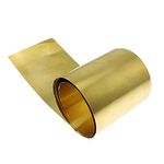 PZRT 0.1x50x1000mm Brass Sheet Roll, Metal Foil Plate 0.1mm Thickness