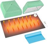 Large Resin Heating Mat with Cover and Timer, 4-Hour Auto Shut-Off Fast Curing Machine, 23.6 x 14.2 Inches Heating Pad for Resin Projects, DIY Supplies Kit