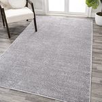 JONATHAN Y SEU100A-3 Haze Solid Low-Pile Coastal, Bohemian, Minimalist Indoor Gray 90 x 150 cm Area Rug for Bedroom, Living Room, Kitchen