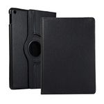 Amzer Smart Swivel Folio Case with Auto Sleep/Wake Function for Apple iPad 10.2 (2019) - Black