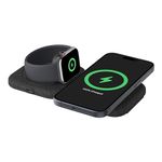 Belkin MagSafe Charger Compatible 2-in-1 Magnetic Charging Travel Pad 15W - BoostCharge Pro Foldable Qi2-Certified Wireless Charger, MagSafe-Compatible Charger for iPhone 15, Apple Watch 9, AirPods