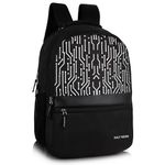 Half Moon Backbencher Unisex School Bag/ 15.6 inch Laptop Backpack/College Bagpack/Office Back Packed for Men Women | School Bags for Boys Girls with Small Pockets & Laptop Compartment (Tech Black)