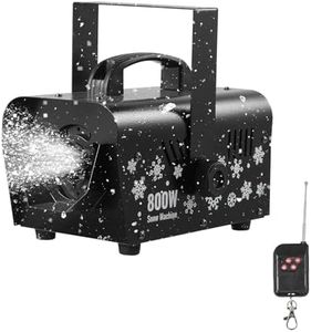 VEVOR Snow Machine, 800W Handheld/Hanging Snow Maker, Portable Wireless Remote Snowmaking machine with 1L Tank & Handle, Outdoor & Indoor Snowflake Maker for Christmas Party Stage Effect