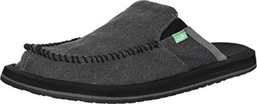 Sanuk Men's You Got My Back III Slipper, Dark Charcoal, 10 M US