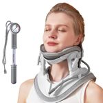 zenopax Cervical Neck Traction Device, Neck Stretcher for Neck Traction and Support, with Air Pump and 8 Built-in Airbag Support, Adjustable Neck Traction Devices for Home Use to Relieve Neck Pain