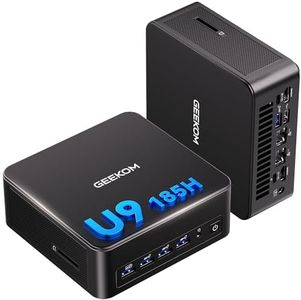 GEEKOM [2026 AI Superpowers] IT13 MAX Mini PC, Ultra 9 185H(5.1GHz), 16GB DDR5 RAM(Up to 96GB) 1TB SSD Windows 11 Pro Mini Computer(3-Year Support), USB4, HDMI 2.0, 8K for Video Editing/Gaming