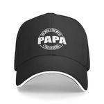 Men Papa Hat Daddy Baseball Cap Adjustable Mesh Summer Sun Dad Golf Hat Black