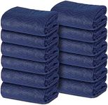 ZENY Heavy Duty Moving Blankets 12 Pack,80’’x 72’’(35 lb/dz Weight) Quilted Shipping Furniture Pads Packing Blanket Moving Supplies,Furniture Protection and Pack Blankets