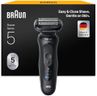 Braun Series 5 Electric Shaver, Made in Germany, Up to 50 min Shave, Cordless, Wet & Dry Razor for Men, 100 Percent Waterproof, 52-N1000SI, Black