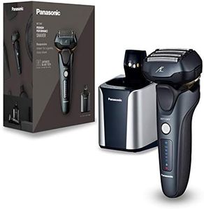 Panasonic ES-LV97-K803 Wet/Dry Razor 5-Way Shaving Head with Linear Motor Including Cleaning and Charging Station Black