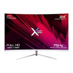 X= XG24CURV-W 23.8" Curved Full HD VA 75Hz Adaptive-Sync/FreeSync HDMI WHITE Gaming Monitor