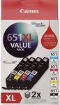 Genuine Canon CLI-651XL 4-Ink Value Pack