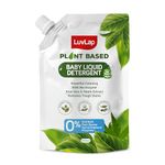 LuvLap Plant Based Baby Laundry Detergent, Refill pack- 1000ml, With Bio-Enzymes, Aloe Vera & Neem, Dermatologically Tested, Free From SLS/SLES, Phosphate & Bleach