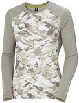 Helly Hansen Womens W Lifa Active Graphic Crew, Terrazzo Mountain Camo, S