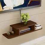 OXMIC Wooden TV Unit Shelf| TV Unit Rack| TV Unit Wall Mount| TV Units| TV Unit Shelves| Wall Mount| Rack| Shelves| Racks| (Brown)