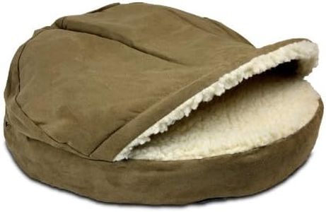 Snoozer Luxury Orthopedic Cozy Cave Pet Bed, Small, Camel