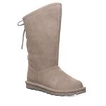 BEARPAW Women's Phylly Multiple Colors | Women's Boot Classic Suede | Women's Slip On Boot | Comfortable Winter Boot, Stone, 5 UK