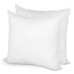 Pillow Insert 12" x 12" Polyester Filled Standard Cover (2 Pack)