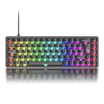 Akko MOD68 HE 8K Rapid Trigger Gaming Keyboard, CNC Aluminium, Wired Keyboard with Hall Effect, 65% ISO-UK QWERTY Layout, RT0.005 mm, Cherry Profile Keycaps for Win/Mac(AstroAim Magnetic Switch)