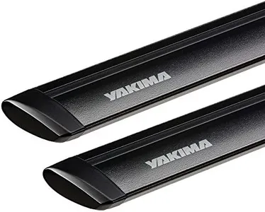 YAKIMA, JetStream Bar Aerodynamic Crossbars for Roof Rack Systems, Set of 2, Black, Small (50")