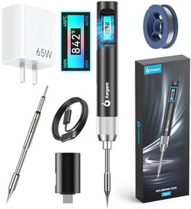 Awgem Soldering Iron Kit, 100W Portable Soldering Iron Kit with C245I Tip, 2S Fast Heating(390°F-840℉), Pre-Set 3 Groups Temperature, Smart Soldering Iron Pen Tool for Precision Repair.