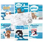 Dvbonike 24Pcs Polar Animals Coloring Books Winter Theme DIY Art Booklet Drawing Pattern Including Arctic Bear Penguin Birthday Party Favors Gifts Home Classroom Activity Supplies for Kids Age 4-8