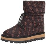 GUESS Women's Leian Ankle Boot, Brown Multi 210, 10