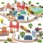 Tiny Land Train Set 110pcs Wooden T