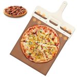 Swetfela Sliding Pizza Peel, Perfect Delivery ef Pizza Pizza Board, for Indoor and Outdoor Ovens Pizza Paddle, Handle Sliding Pizza Peel