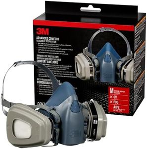 3M Professional Paint Respirator, Recommended For Spray Painting And Jobs With Solvents, Long Lasting Comfort, Medium, N95, 7512PA1-A