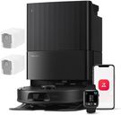 roborock QV 35A Set Aspirateur Robot Laveur, 8000Pa HyperForce, Station Multifonctionnelle, Serpillière Rotative 200 TR/Min & Relevable 10mm, Anti-enchevêtrement, Évitement d'obstacles, Cartographie