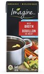 Imagine Low Sodium Organic Beef Broth, 1L (Pack of 12), Black