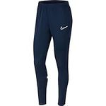 NIKE Women's Dri-fit Academy Soccer Pants, Obsidian, White, White, L UK