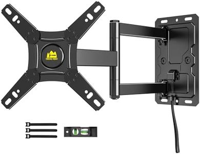 FORGING MOUNT Lockable RV TV Mount with Landscape to Portrait for 13–43" TVs & Monitors, Full Motion TV Monitor Wall Mount with Quick Release for Camper,RV,Motorhome,Trailer,Boat,Truck VESA 200x200mm