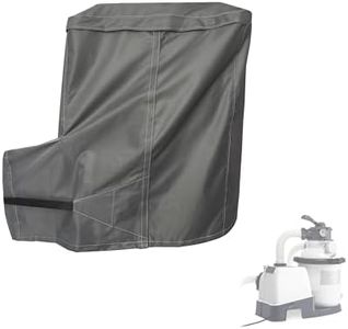 HWmatyCover Sand Filter Pump Cover, Waterproof Anti-Above Ground Pool Pump Cover, Suitable for 12-16INTEX Crystal Clear Sand Filter Pumps Most Popular Brands of Sand Filters