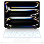 Otuoor iPad Pro 13 inch case 2024 with Keyboard, Keyboard Case for iPad Pro 13-inch (M4, 2024) with 7 Colors Backlight, Multi-Touch Trackpad, Easy-Set Magnetic Stand, Auto Sleep/Wake (White)